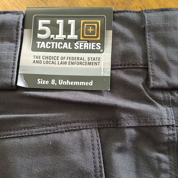 5.11 Tactical Women's Stryke Pants Nascar logo Sz 8 unhemmed - Picture 7 of 13